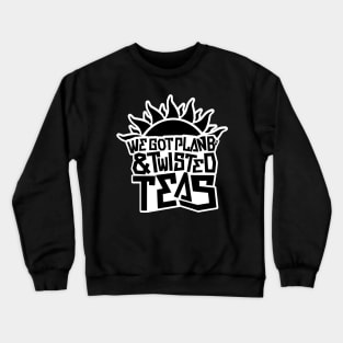 Plan Bs & Twisted Teas - White/Black Crewneck Sweatshirt